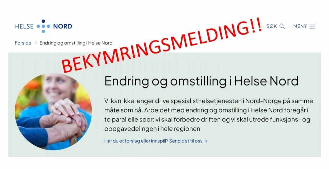 Bekymringsmelding Helse Nord
